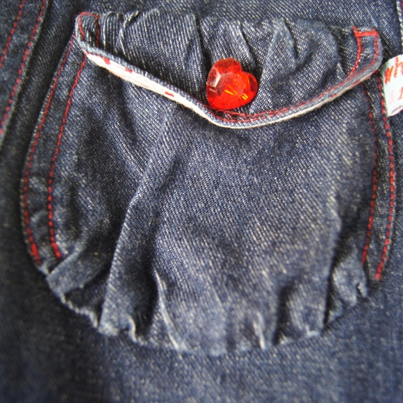 Girls Why And 1/2 Jumper Skirt Size 11 Denim - Picture 3 of 8